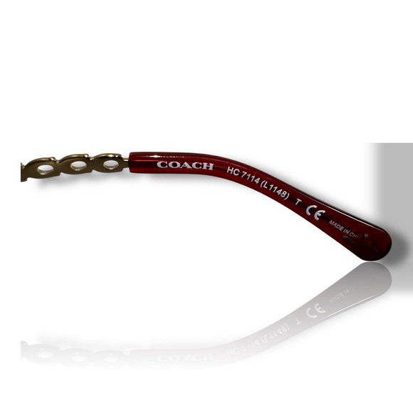 Coach HC7114 Signature Chain Oval Sunglasses full inclusion - Picture 7 of 9